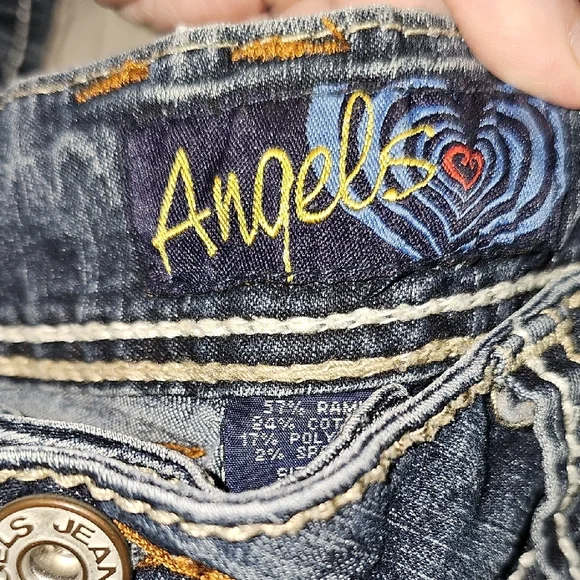 Angels Stylish Blue, Boot Cut Jeans - Picture 3 of 13